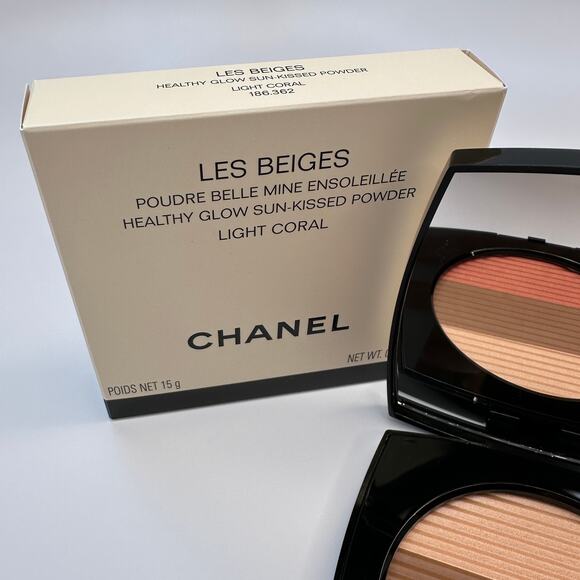 Chanel LES BEIGES Healthy Glow Sun-Kissed Powder LIGHT CORAL Bronzer Blush Trio - Picture 6 of 12